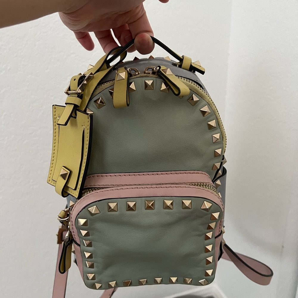 Valentino Rock Studded Multi-Color Backpack